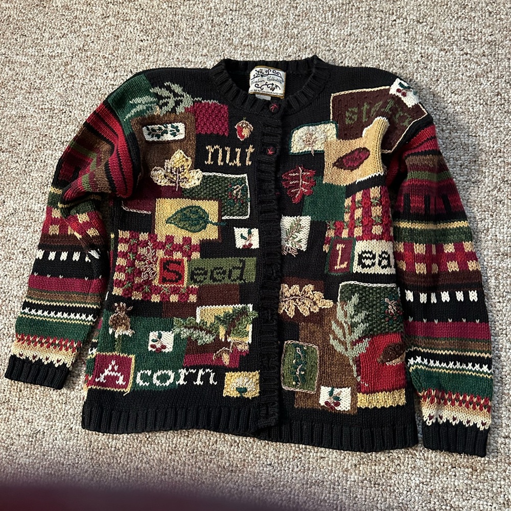 Colorful Patchwork Women's Sweater